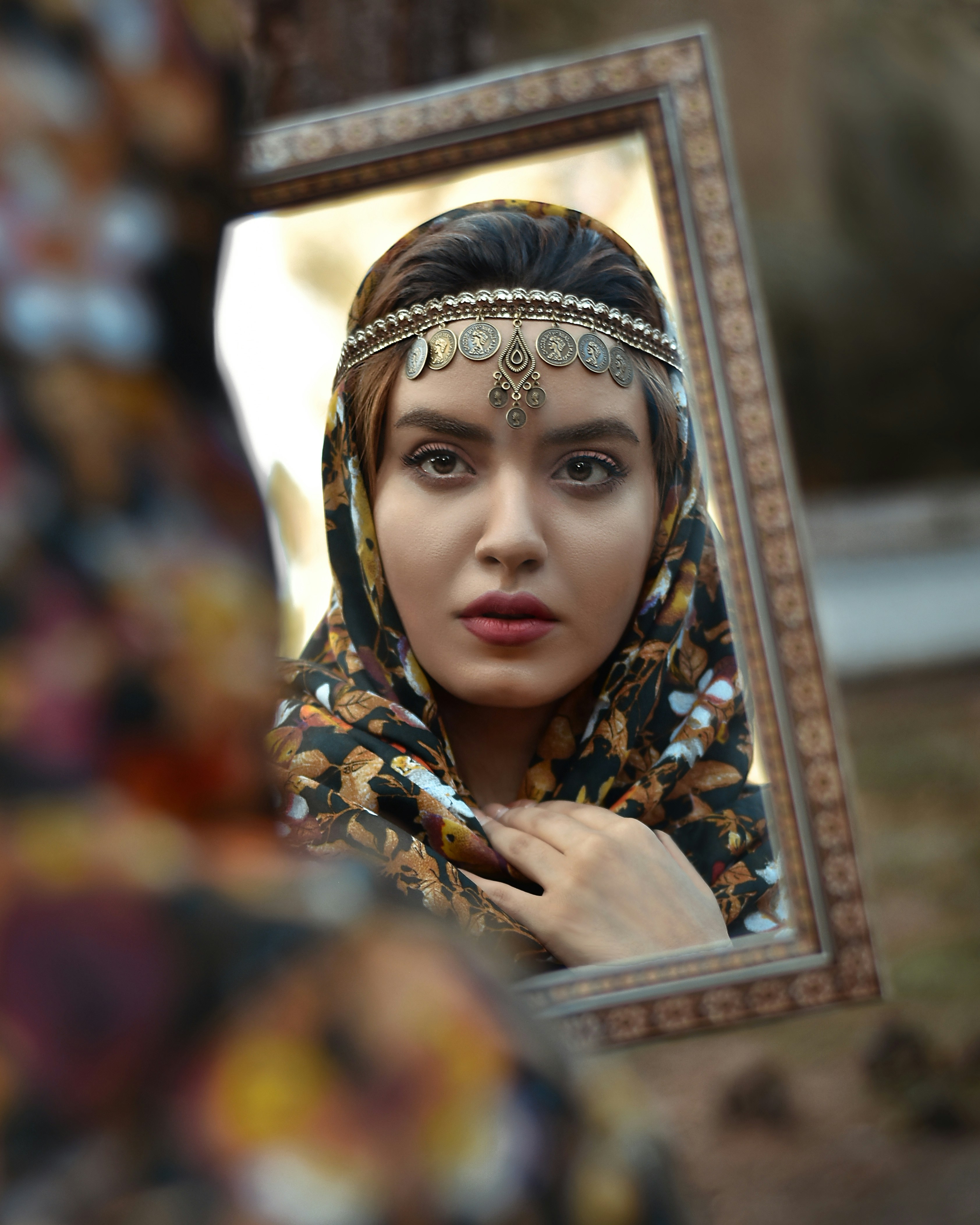 Mirror work in Iranian design